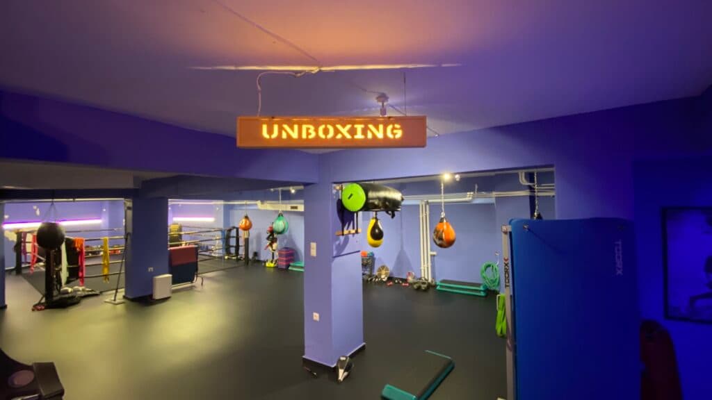 Boxing training area